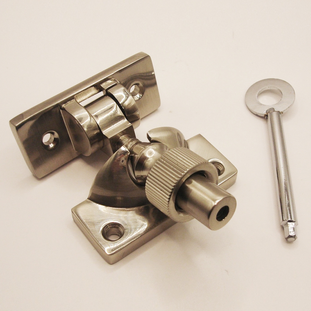 TWC001L/SNP • Locking • Satin Nickel • Forged Brighton Sash Fastener